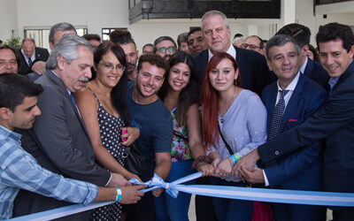 El Presidente Alberto Fernández participó de la inauguración de obras en la UNAHUR