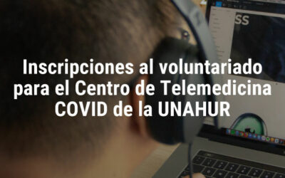 Nueva oportunidad para participar del voluntariado del Centro de Telemedicina COVID de la UNAHUR